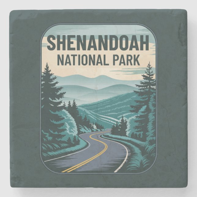 Shenandoah Nationalpark Landschaft Steinuntersetzer (Vorderseite)