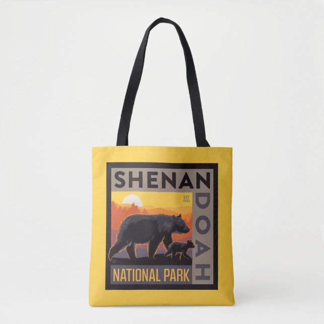 Shenandoah-Nationalpark | Mama Bear & Cubs Tasche (Vorderseite)