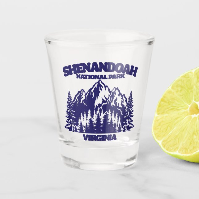 Shenandoah-Nationalpark Schnapsglas (Vorderseite)