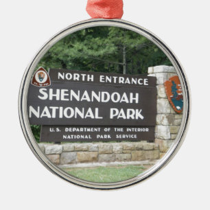 Shenandoah Nationalpark Silbernes Ornament