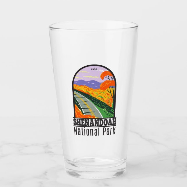 Shenandoah Nationalpark Skyline Drive Virginia Glas (Vorderseite)
