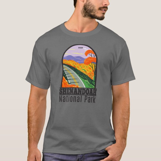 Shenandoah Nationalpark Skyline Drive Virginia T-Shirt (Vorderseite)