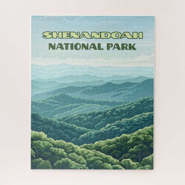Shenandoah Nationalpark Virginia Blue Ridge Retro (Vertikal)