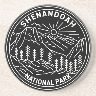 Shenandoah Nationalpark Virginia Monoline Getränkeuntersetzer
