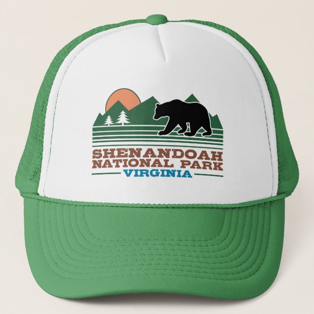 Shenandoah-Nationalpark Virginia Truckerkappe (Vorderseite)