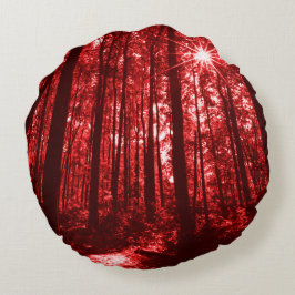 Shenandoah Red Rundes Kissen