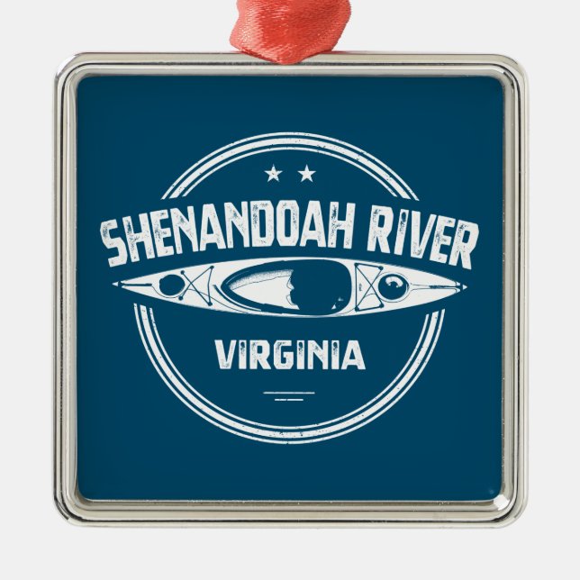 Shenandoah River, Virginia Ornament Aus Metall (Vorne)