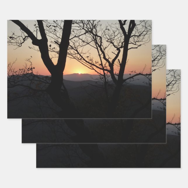 Shenandoah Sunset Nationalpark Landschaft Geschenkpapier Set (Set)