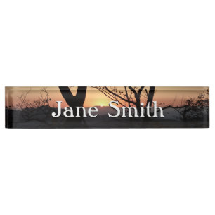 Shenandoah Sunset Nationalpark Landschaft Namensplakette