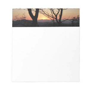 Shenandoah Sunset Nationalpark Landschaft Notizblock
