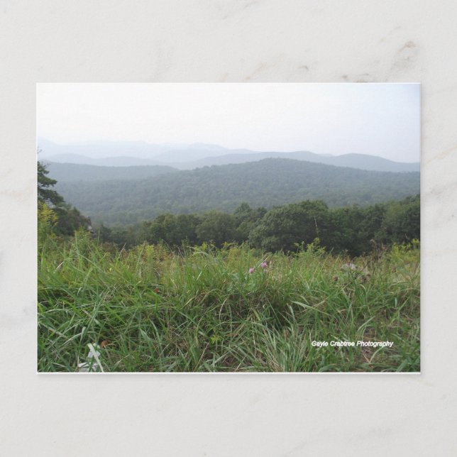 Shenandoah Tal virginia Postkarte (Vorderseite)