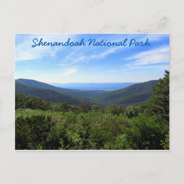 Shenandoah Valley Postkarte (Vorderseite)