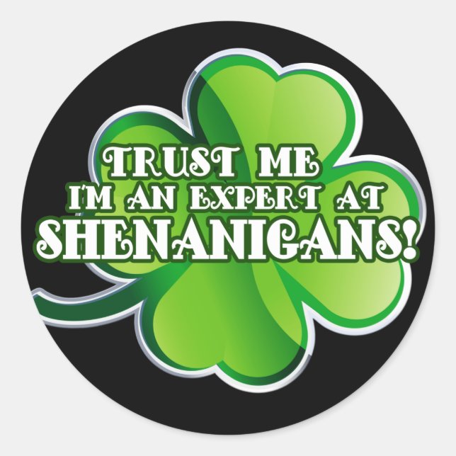 Shenanigan Expert Aufkleber (Vorderseite)