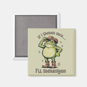 Shenanigan Lustiger Psychische Gesundheit Frosch Magnet