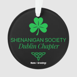 Shenanigan Society Dublin Kapitel Vintage Erbe Ornament
