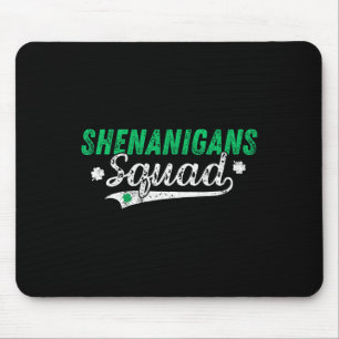 Shenanigan Squad St Patricks Day Matching Group Vi Mousepad