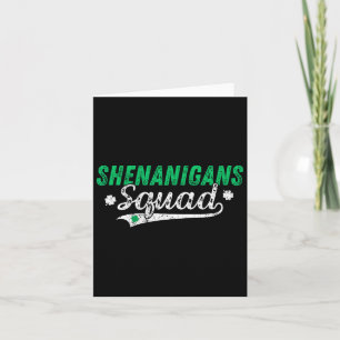 Shenanigan Squad St. Patricks Day Matching-Gruppe  Karte