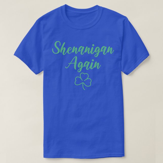 Shenanigan Wiever Green Kleeblatt Clover T-Shirt (Design vorne)