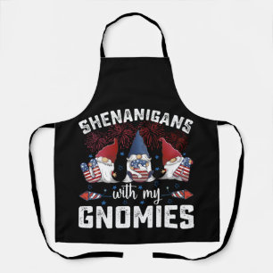 Shenanigangs mit meinen Gnomies USA 4. Juli Schürze