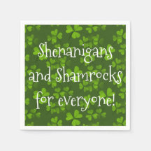 Shenanigans and Kleeblatts Pattern St Patrick's Da