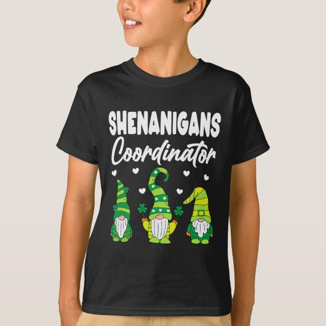 Shenanigans Coordinator Kleeblatt St Patricks Day  T-Shirt (Vorderseite)