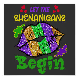 Shenanigans Coordinator Shirt   Kleeblätter von Fr Poster