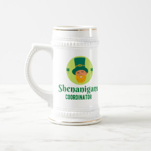 Shenanigans Coordinator St. Patrick's Day Bierglas