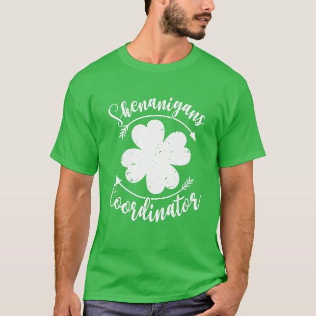 Shenanigans Coordinator St Patrick's Day Teacher T-Shirt (Vorderseite)