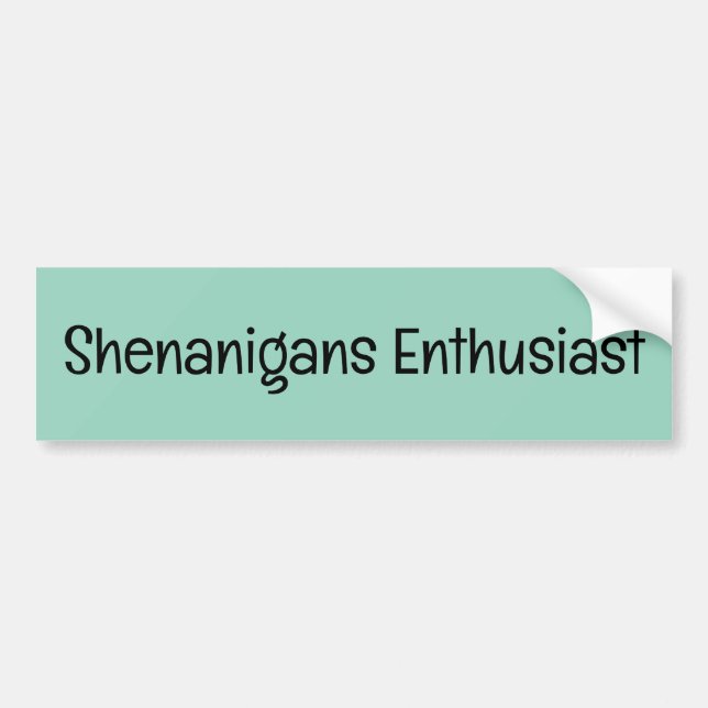 Shenanigans Enthusiasten Autoaufkleber (Vorne)