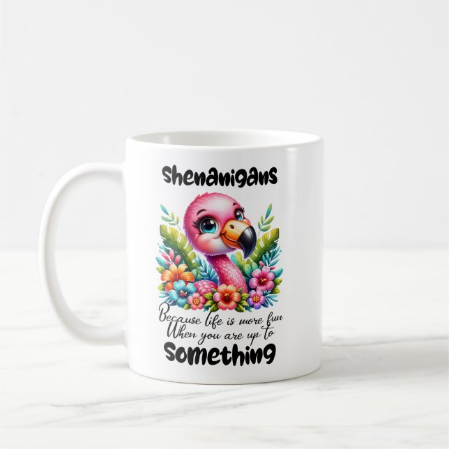 Shenanigans Flamingo Tasse (Links)