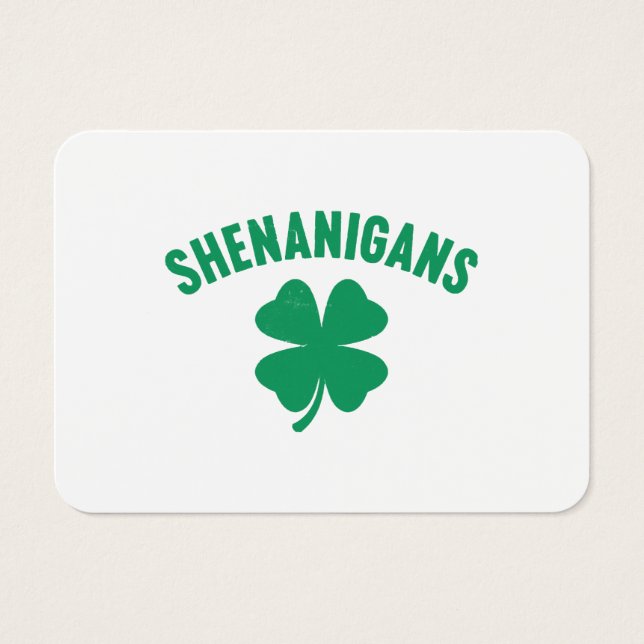 Shenanigans Kleeblatt St. Patrick's Day Retro (Vorderseite)