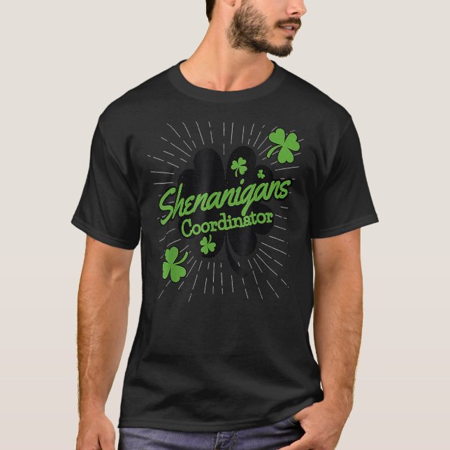 Shenanigans-Koordinator Funny Teacher St Patrick's T-Shirt (Vorderseite)