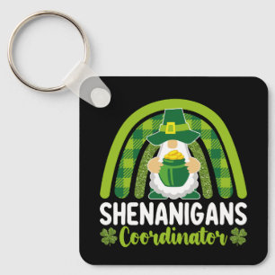 Shenanigans-Koordinator Gnome St. Patrick's Day Schlüsselanhänger