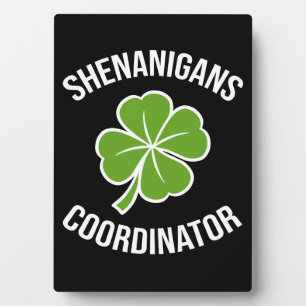 Shenanigans-Koordinator St. Patrick's Day Fotoplatte