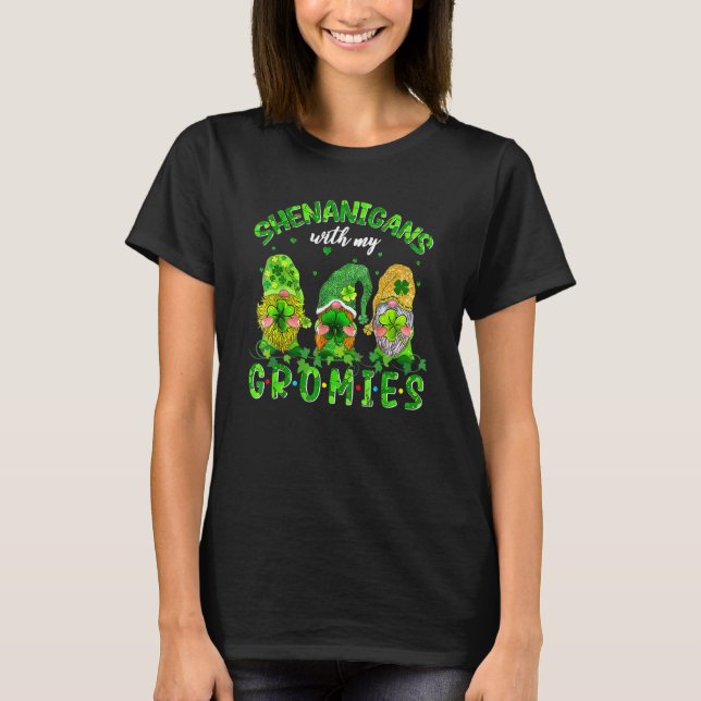 Shenanigans mit meinen Gnomies St Patrick's Day Gn T-Shirt (Vorderseite)