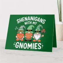 Shenanigans mit meinen Gnomies St Patrick's Day Ir