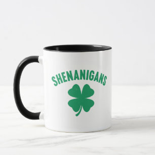 Shenanigans Shamrock St. Patrick's Day Retro Tasse