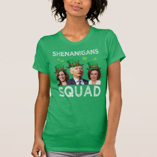 Shenanigans Squad Anti Biden St Patrick's Day T-Shirt