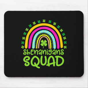 Shenanigans Squad Frohes St. Patrick's Day Regenbo Mousepad