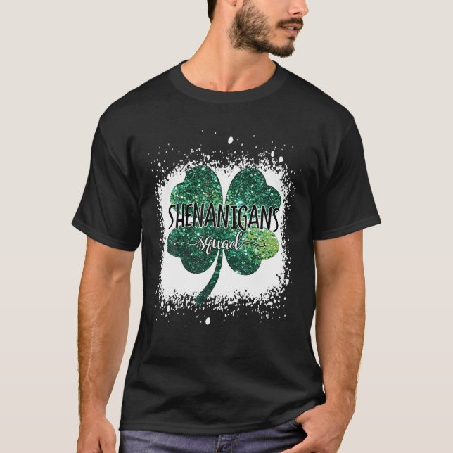 Shenanigans Squad Funny St Patricks Day Matching T-Shirt (Vorderseite)