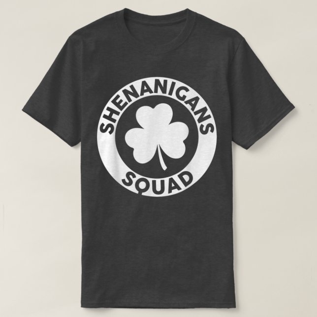 Shenanigans Squad Funny St Patrick's Day Matching T-Shirt (Design vorne)