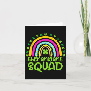 Shenanigans Squad Happy St Patrick's Day Rainbow S Karte