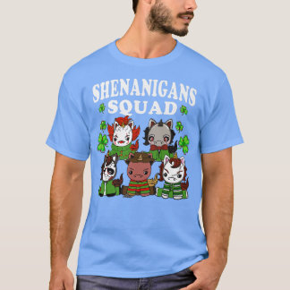 Shenanigans Squad Horror Movies Unicorn St Patrick T-Shirt