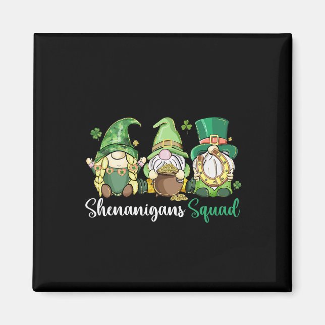 Shenanigans Squad Irish Gnomes Clover - St Patrick Magnet (Vorne)