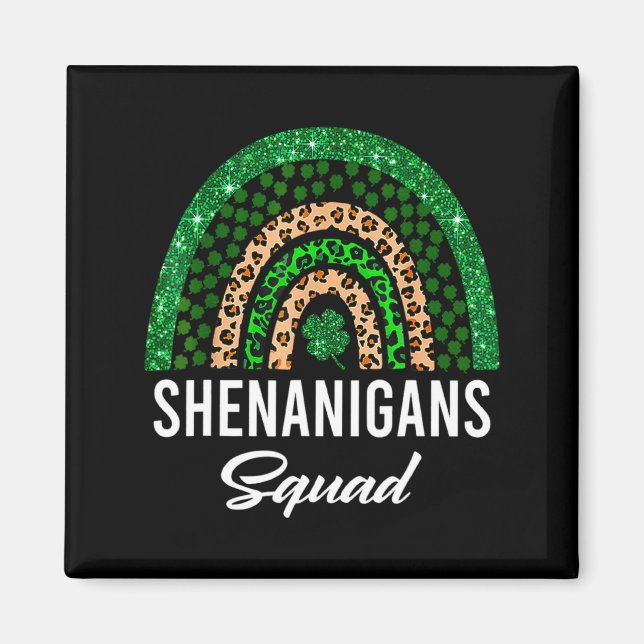 Shenanigans Squad Lustiger St Patricks Day Kostüm  Magnet (Vorne)