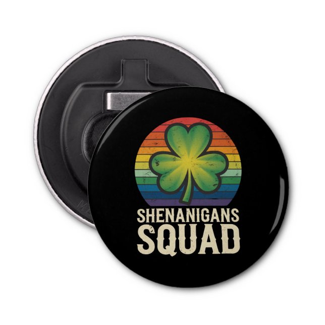 Shenanigans Squad Matching St Patricks Day Group Flaschenöffner (Vorderseite)