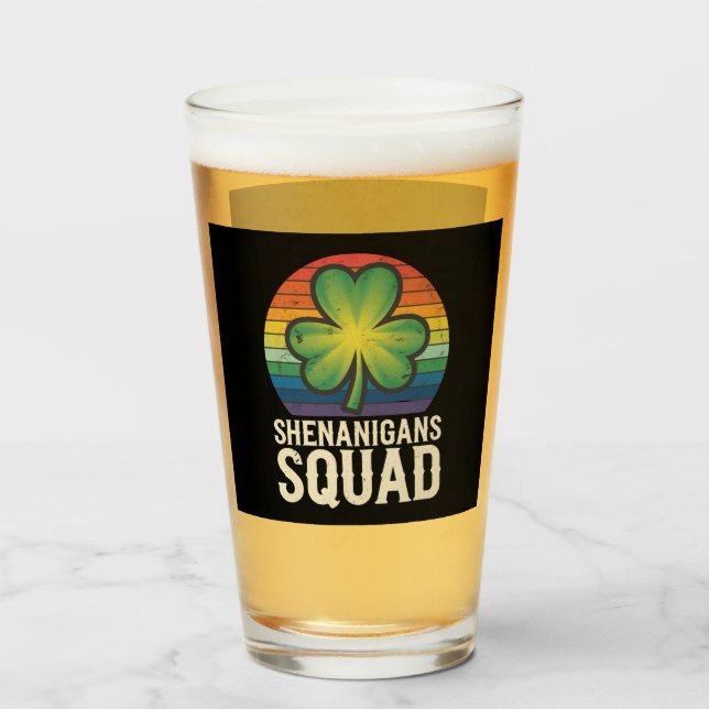 Shenanigans Squad Matching St Patricks Day Group Glas (Vorne (Gefüllt))