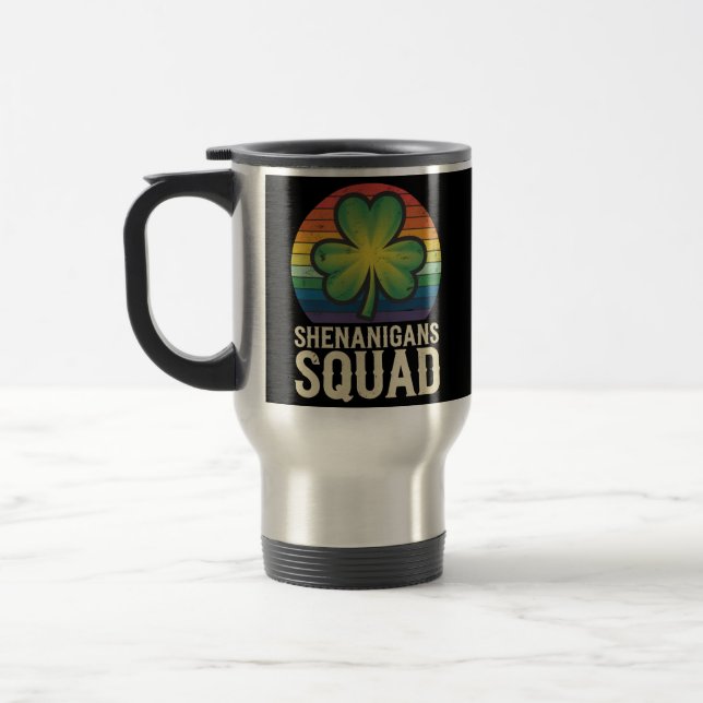 Shenanigans Squad Matching St Patricks Day Group Reisebecher (Links)