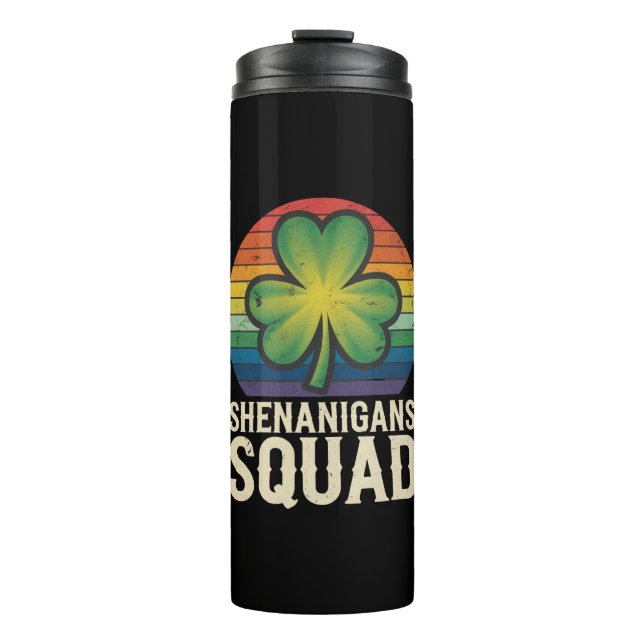 Shenanigans Squad Matching St Patricks Day Group Thermosbecher (Vorderseite)