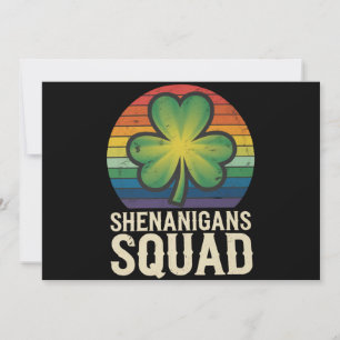 Shenanigans Squad passendes St Patricks Day Gruppe Einladung